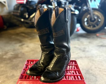 Harley Davidson Leather Cowboy Boots size women’s 7