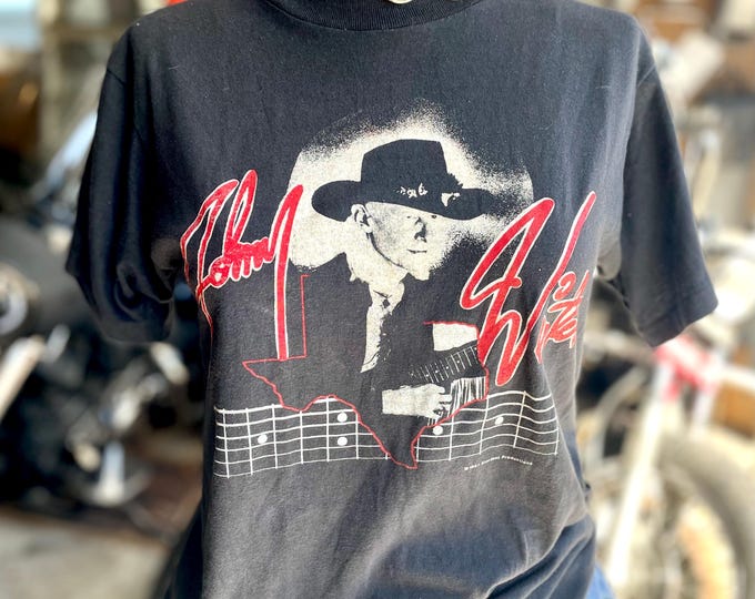 Vintage 1987 Johnny Winters Rock The Nation Tour Shirt