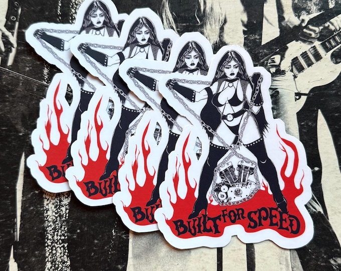 Single Sticker - Built For Speed Vintage Inspired