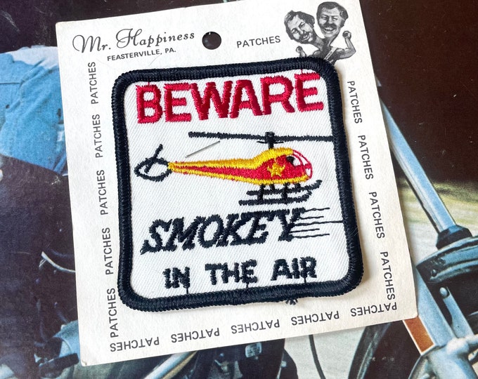 Vintage Smokey In The Air CB Trucker Patch