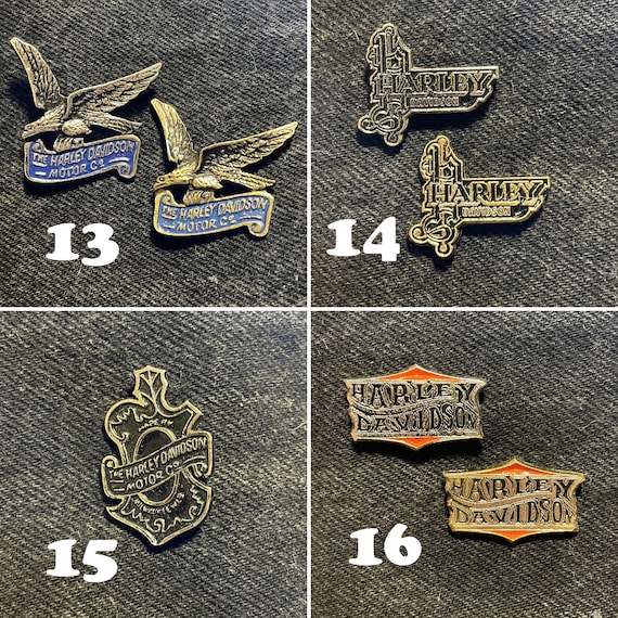 Vintage 1980 1990 Biker Lapel Pins - image 5