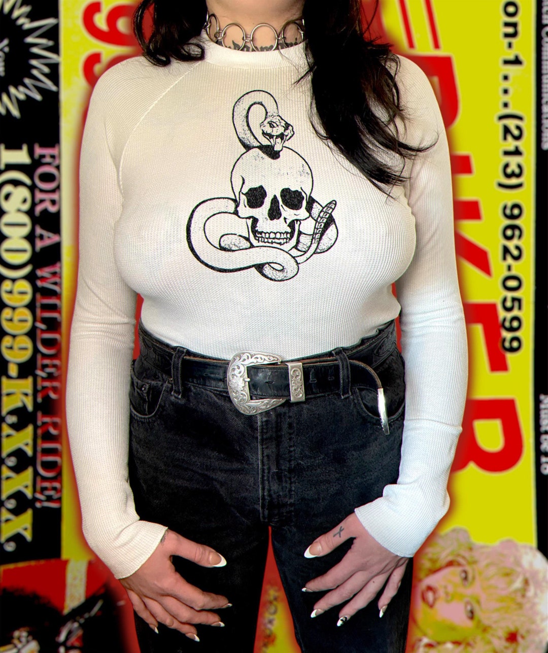 Snake Charmer Denim- Black main image 0