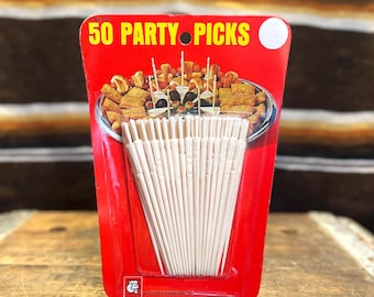 Vintage 1970 Plastic Appetizer Party Picks unopened