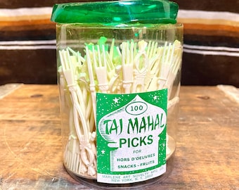 Vintage 1970 Taj Mahal Appetizer Party Picks