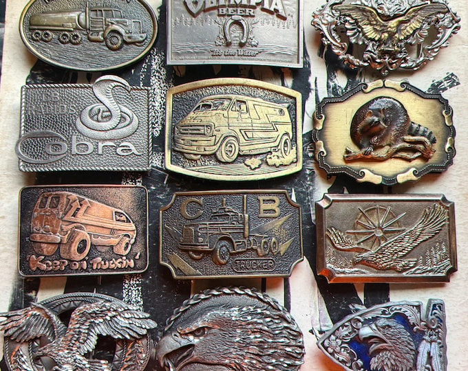 Vintage Belt Buckles 1970 1980 1990