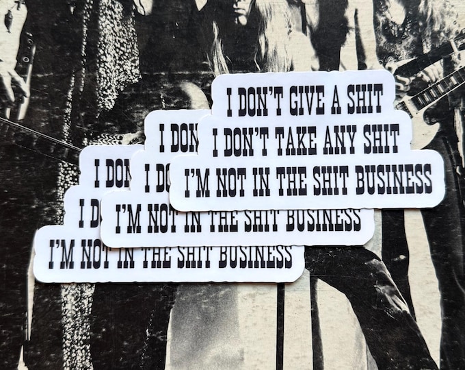 Single Sticker - Shit Business Vintage Inspired