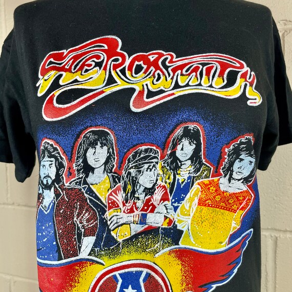 Vintage 1980 Aerosmith Band Graphic Shirt - image 4