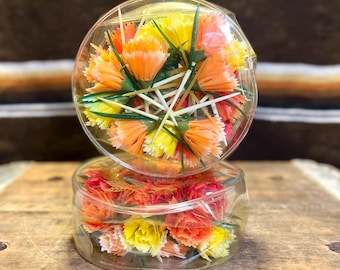 Vintage 1970 Floral Appetizer Party Picks