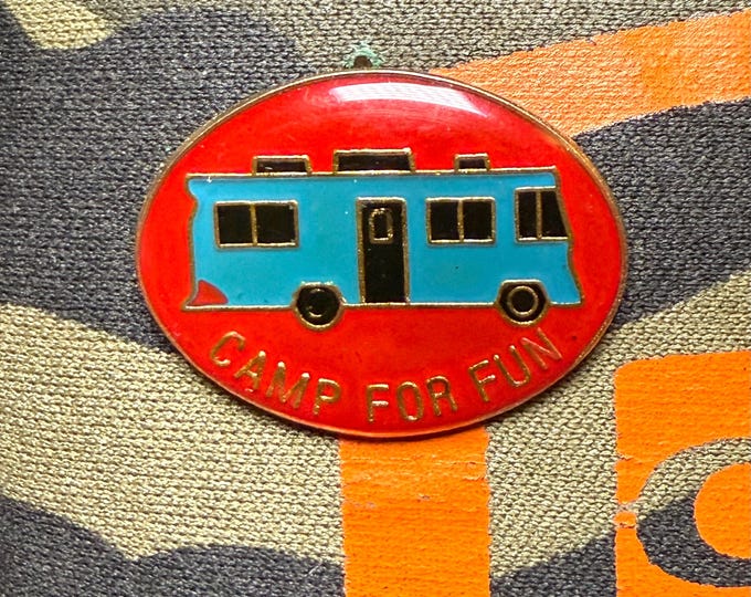 Camp For Fun Vintage 1990 Lapel Pin