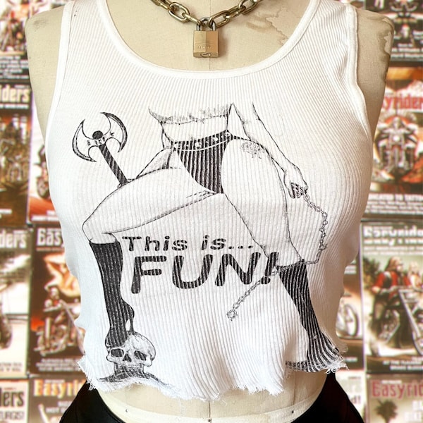 The "This is… Fun" Vintage Inspired Ribbed Tank