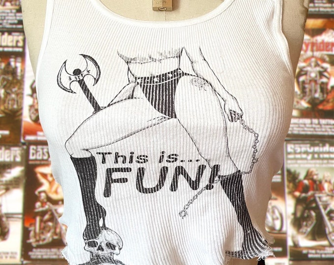The "This is… Fun" Vintage Inspired Ribbed Tank