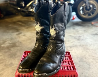Harley Davidson Leather Cowboy Boots size men’s 11.5