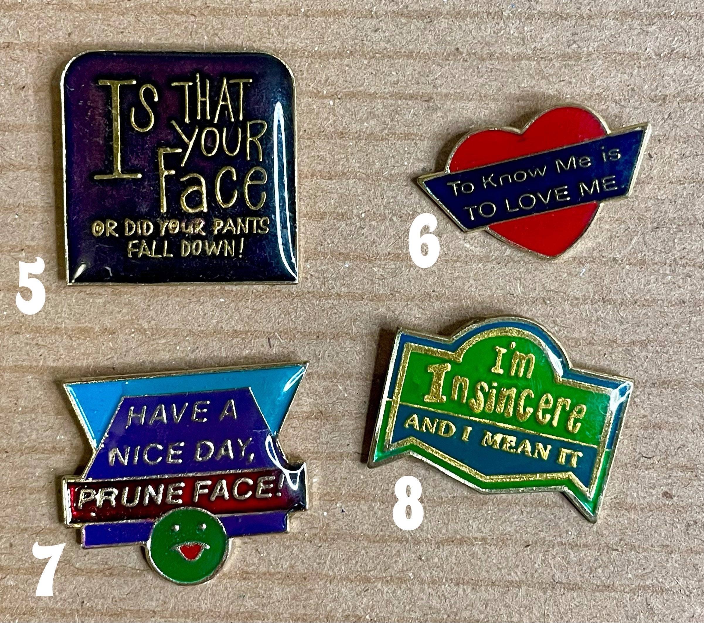 Vintage 1980 1990 Biker Lapel Pins Etsy