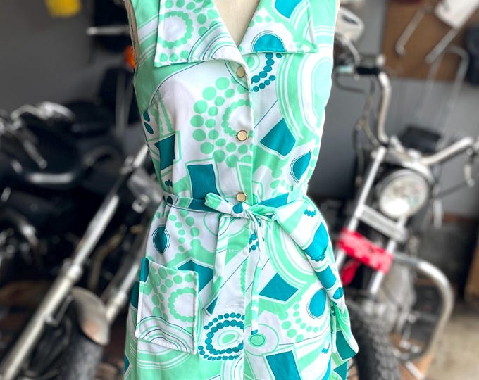 Vintage 1960 2-Piece Polyester Poolside Match Set