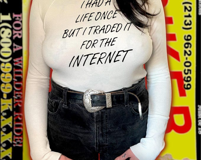 The “Traded My Life For The Internet” Raglan Thermal