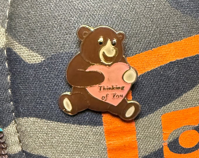 Cursed Love Bear Vintage 1990 Lapel Pin