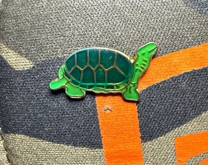 Lil Tortle Vintage 1990 Lapel Pin