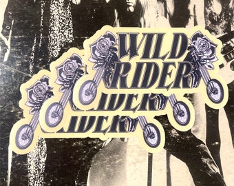 Single Sticker - Wild Rider Motorcycle