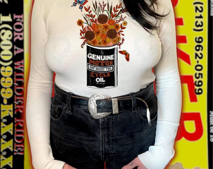 The “Oil Can Bouquet” Raglan Thermal