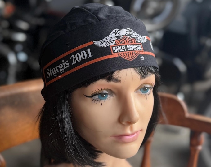 Y2K Sturgis 2001 Harley Bandana Cap