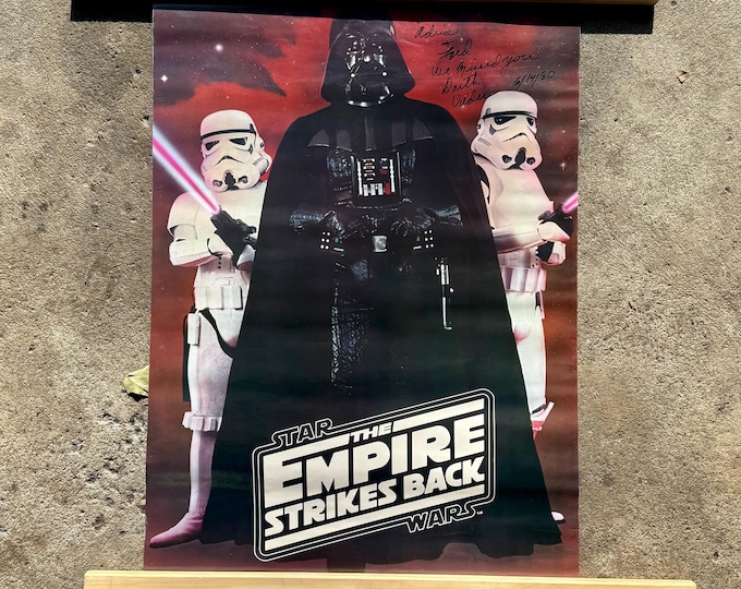 Vintage 1980 Star Wars Darth Vader Poster 20” x 28”