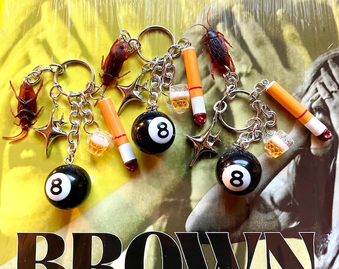 Featured listing image: Dive Bar Nights Vintage Inspired Charm Keychain