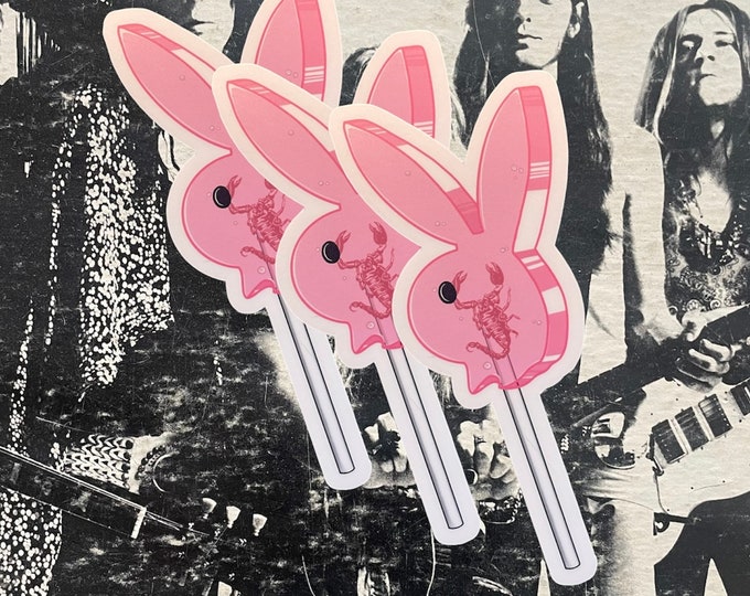 Single Sticker - Scorpion Bunny Lollipop Vintage Inspired