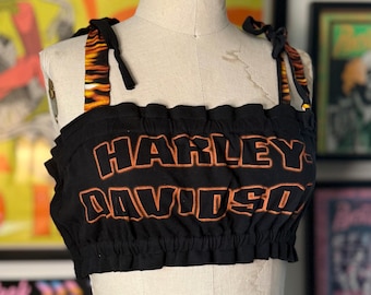 Vintage Upcycled Tube Top size small