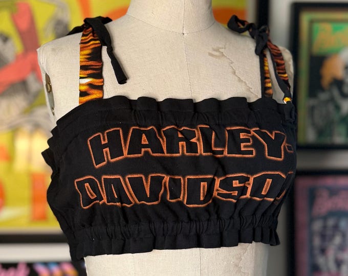 Vintage Upcycled Tube Top size small