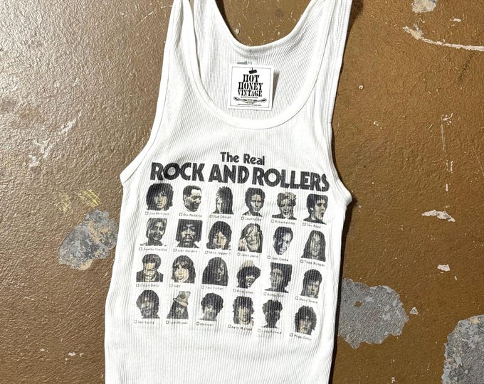 Rock n Rollers Vintage Inspired Ribbed Tank