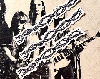 3 Pack of Stickers - Basic Barbed Wire Vintage Inspired