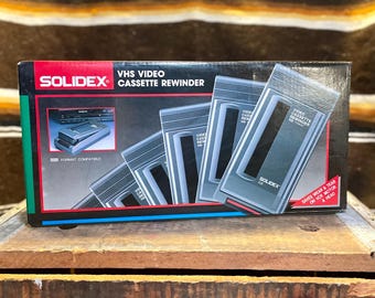 Vintage 1990 Solidex VCR VHS Tape Rewinder