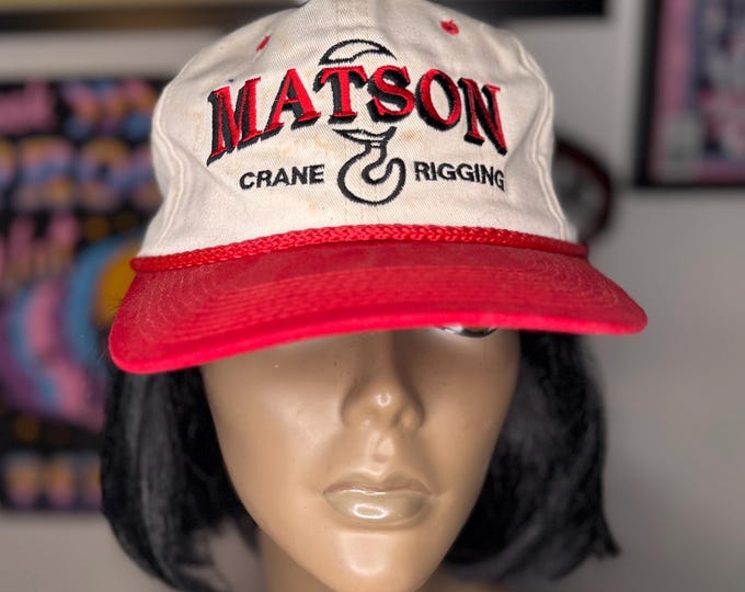 Vintage 2000 Crane Rigging Hat