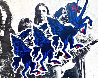 Single Sticker - Unicorn Maiden Vintage Inspired