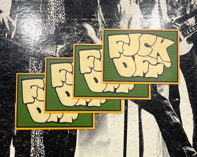 Single Sticker - Fuck Off Vintage Inspired