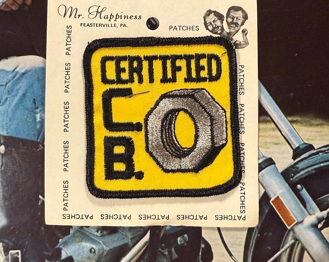 Vintage Certified CB Nut Trucker Patch