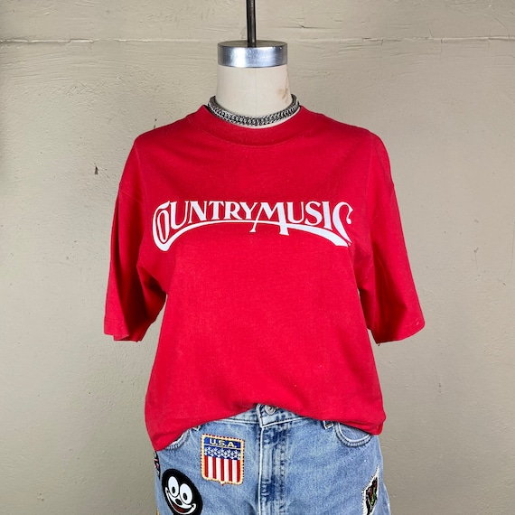 Vtg 80s KNIX 102.5 Arizona Country Music Faded Distress Shirt M