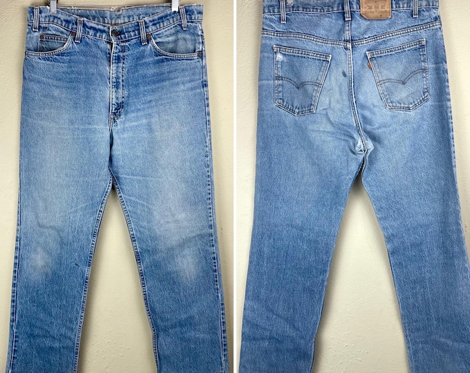 Vintage 1970 1980 Levi’s Orange Tab Denim Waist 38”