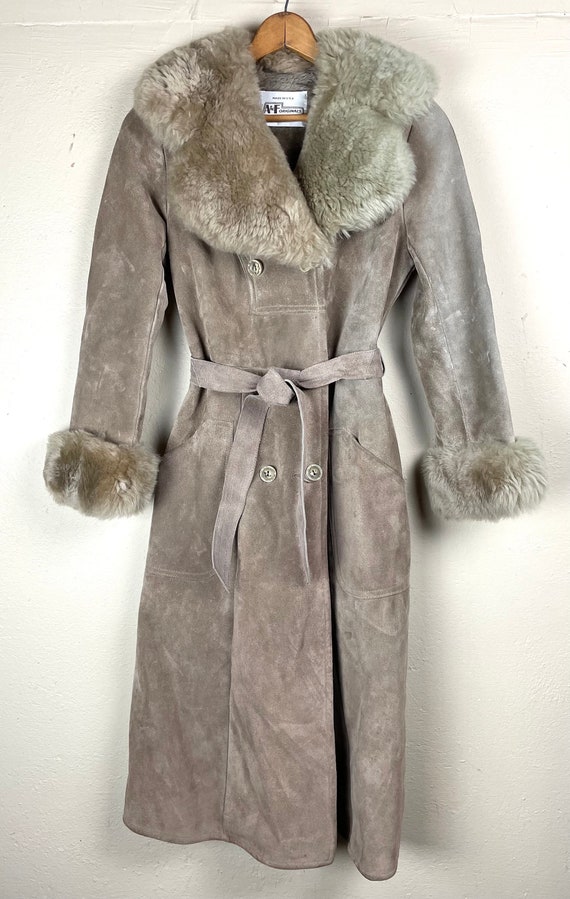 Vincente - Brown Beige Shearling Coat