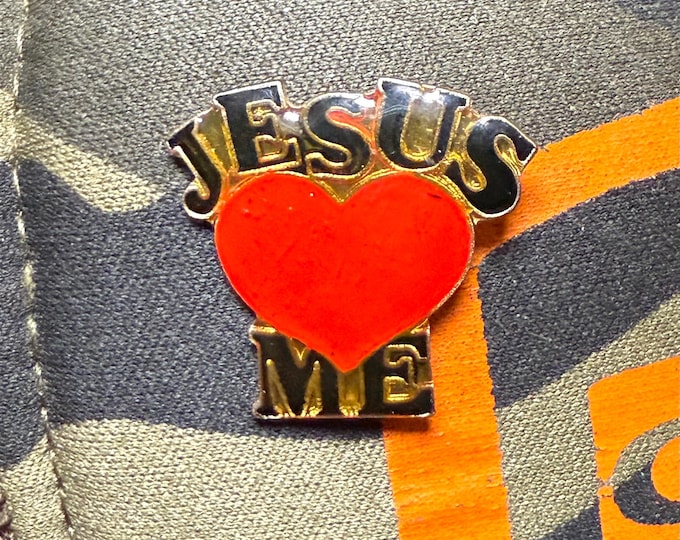 Jesus and Me Vintage 1990 Lapel Pin