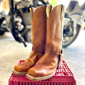Vintage 1980 Durango BOSS Engineer Cowboy Boots Men's size 10.5