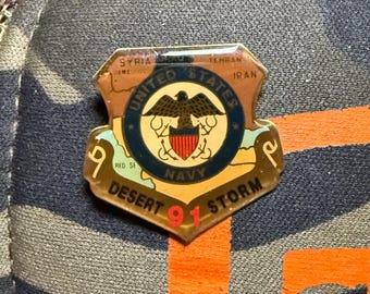Navy - Desert Storm Vintage 1990 Lapel Pin