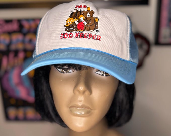 Vintage 1980 I’m A Zoo Keeper Trucker Hat