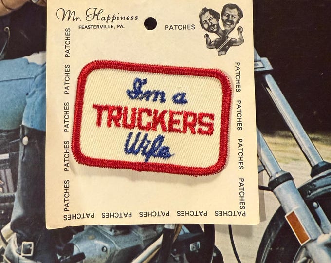 Vintage Truckers Wife CB Trucker Patch
