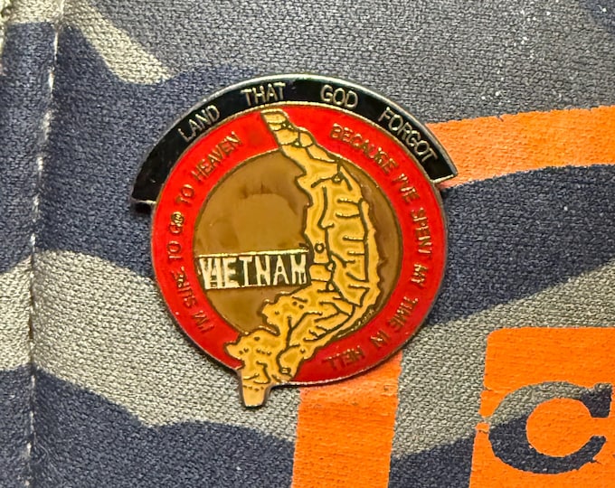Vietnam War I've Spent My Time In Hell Vintage 1990 Lapel Pin