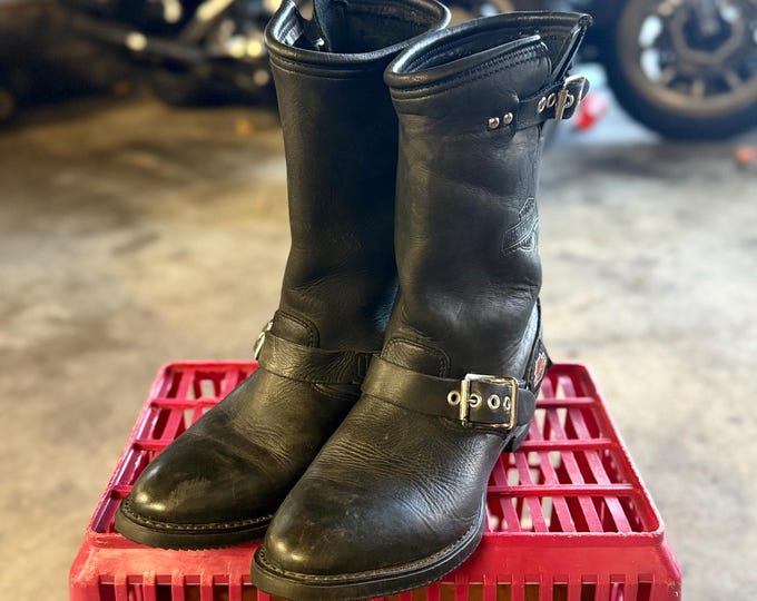 Harley Davidson Leather Engineer Boots  size women’s 8