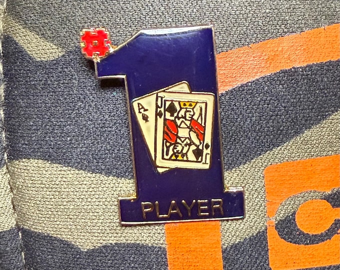 The #1 Blackjack Player Vintage 1990 Lapel Pin
