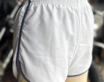 Vintage 1970 White and Blue Dolphin Shorts