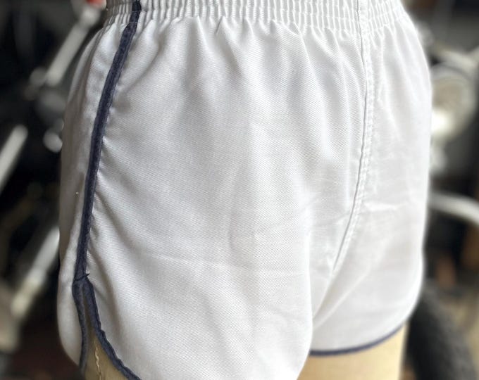 Vintage 1970 White and Blue Dolphin Shorts
