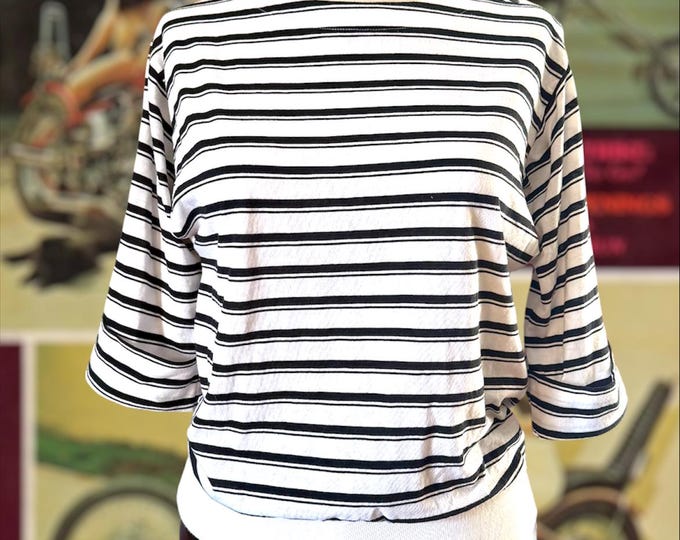 Vintage 1980 Levi's USA Olympic Striped Shirt with Snap Details